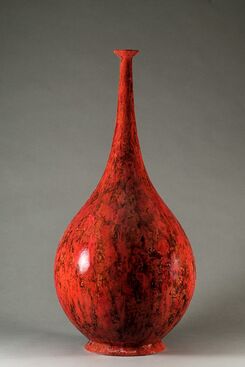 Tommy Zen, ‘Red Neoclassical ball shaped flute flnb-2018-08-27-02’, 2019