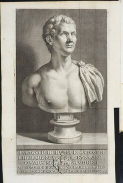 Johann Joachim Winckelmann, ‘Frontispiece : bust of Baron Stosch’, 1760