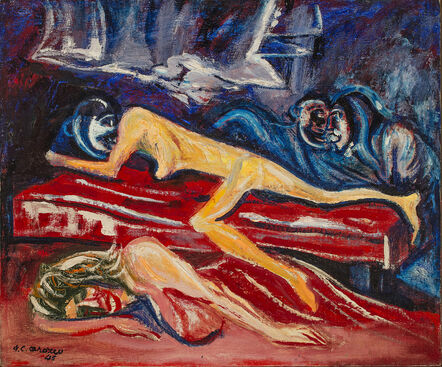 José Clemente Orozco, ‘Asylum Scene (La Verdad series)’, 1945