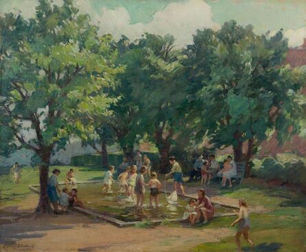 Mabel Woodward, ‘Afternoon at the Playground’, 19th -20th Century