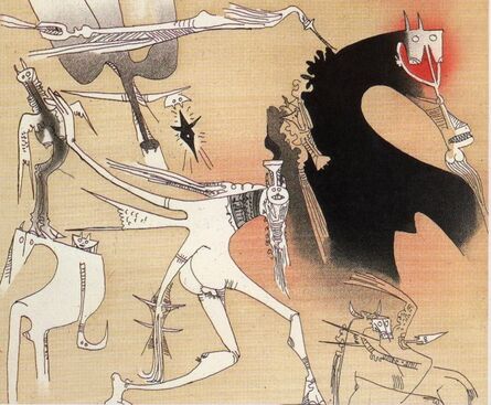 Wifredo Lam, ‘Sans titre - XXe siecle plate #3’, 1977