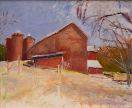 Wolf Kahn, ‘Victorian Barns in New Jersey’, 1985