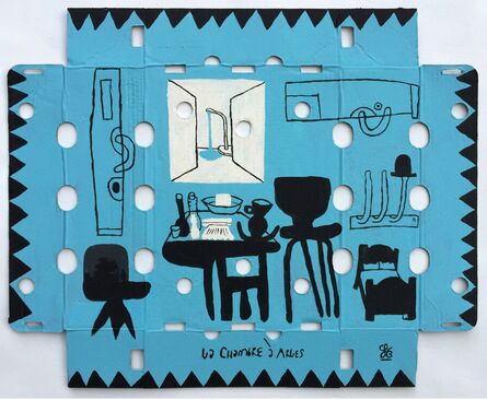 Soeren Behncke, ‘La Chambre (Little Blue Version)’, 2015