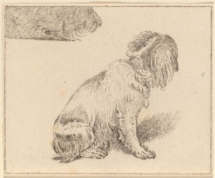 Cornelis Ploos van Amstel and Cornelis Brouwer after Frans van Mieris, ‘Seated Dog’, 1777