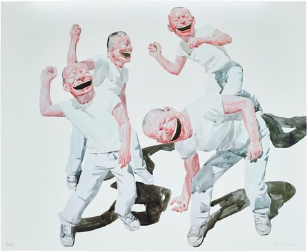 Yue Minjun, ‘Smile and the World Smiles With You (Smile-ism No. 15)’, 2006