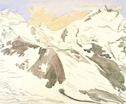 Erich Heckel, ‘Schnee und Felsen II’, 1957