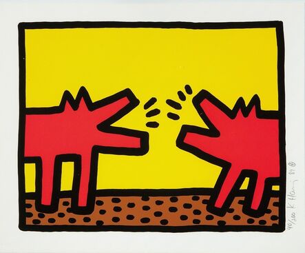 Keith Haring, ‘Barking Dogs (Pop Shop IV)’, 1989