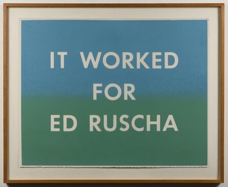 Hugh Brown, ‘It Worked For Ed Ruscha’, 1979