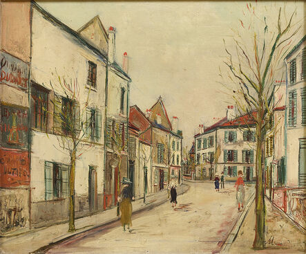 Maurice Utrillo, ‘Rue Pontoise a Montmarte’, ca. 1935