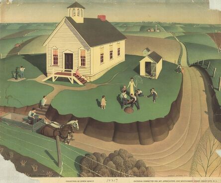 Grant Wood, ‘Schoolhouse’, 1939