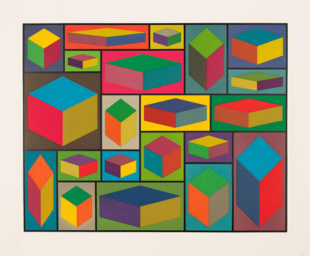 Sol LeWitt, ‘Distorted Cubes (C)’, 2001