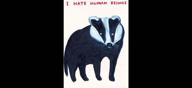 David Shrigley, ‘I Hate Human Beings’, 2021, Print, Screenprint in colours, Mr Q. Gallery