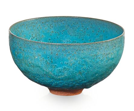 Gertrud Natzler, ‘Small bowl, turquoise crystalline glaze, Los Angeles, CA’, 1964