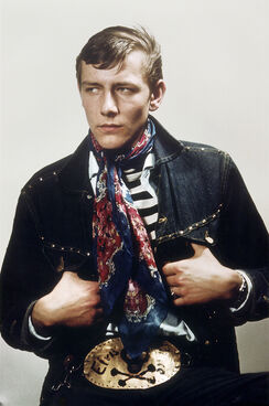 Karlheinz Weinberger, ‘Halbstarker (Elvis with Skull), Zurich’, 1962/printed later