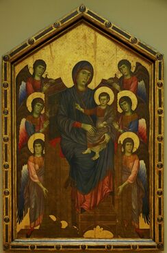 Cimabue, ‘Virgin and Jesus in Glory, Surrounded by Six Angels (also caled Madonna and Child)’, ca. 1260-1280