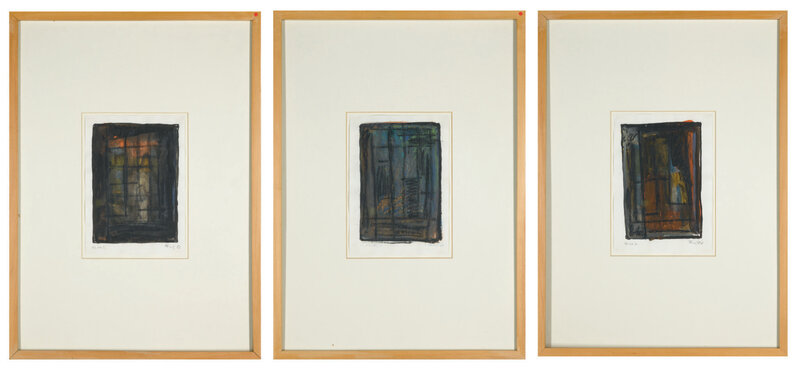 Günther Förg, ‘Untitled (Three works)’, 1986, Drawing, Collage or other Work on Paper, Gouache, watercolour and oilstick on paper, Artsy x Rago/Wright