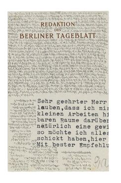 Robert Walser, ‘Microscript 107, September–November’, 1928