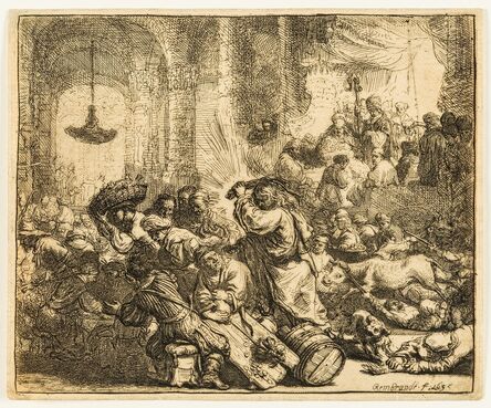 Rembrandt van Rijn, ‘Christ Driving the Money Changers from the Temple’, 1635