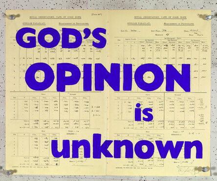 William Kentridge, ‘Blue Rubrics (God's Opinion is Unknown)’, 2019