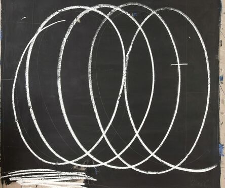 Briggs Edward Solomon, ‘Black with Large White Swirls’, 2014