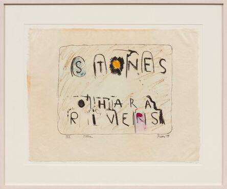 Larry Rivers, ‘Stones (portfolio of 12 works & poetry by Frank O'Hara)’, 1957-1959