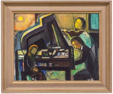 Israel Abramofsky, ‘Modernist Piano Player, Music Recital’, Mid-20th Century