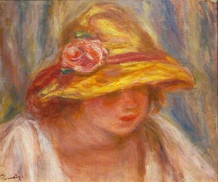 Pierre-Auguste Renoir, ‘Etude de femme au chapeau jaune’, 1918