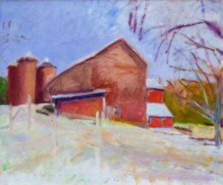 Wolf Kahn, ‘Barns and Silos in New Jersey’, 1985