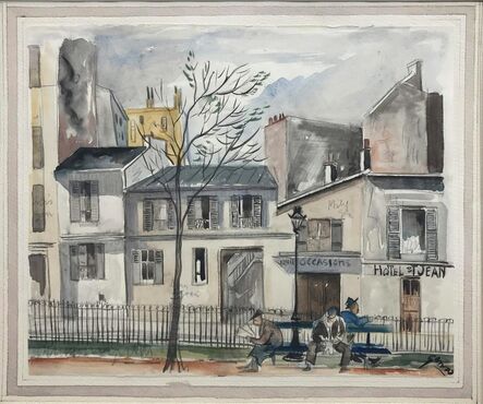 Emil Ganso, ‘Montparnasse (Study for the print)’, circa 1922