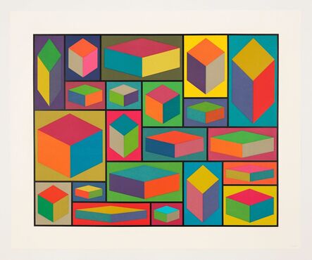 Sol LeWitt, ‘Distorted Cubes (E)’, 2001
