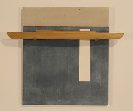 David Ruddell, ‘Blackboard with White Stripe, Poplar Boat’, 2010