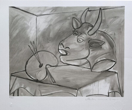 Pablo Picasso, ‘Nature morte a la palette et a la tete de taureau’, 1981