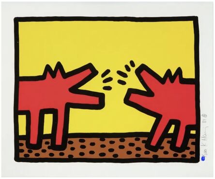 Keith Haring, ‘Pop Shop IV Barking Dogs’, 1989