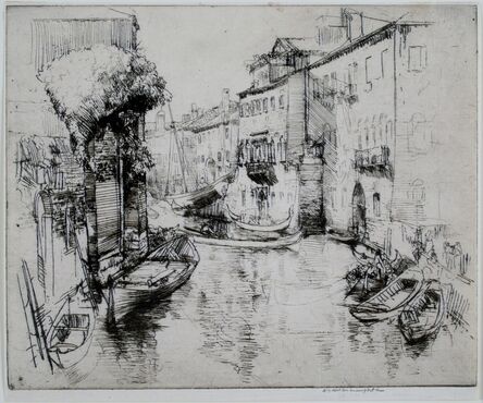 Donald Shaw MacLaughlan, ‘The Boat Builders, Venice’, 1910