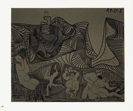 Pablo Picasso, ‘Bacchanale au Hibou’, 1962