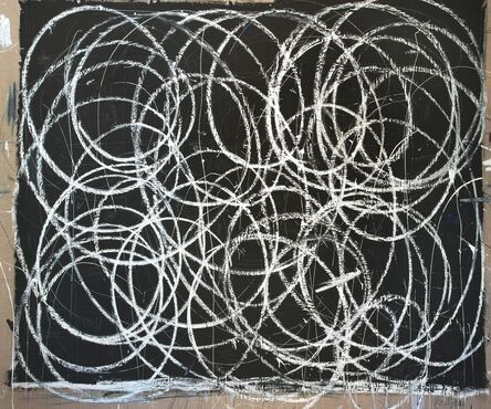 Briggs Edward Solomon, ‘Black with Many White Swirls’, 2014