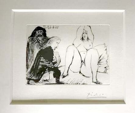 Pablo Picasso, ‘ La Celestine, sa protegee, et un jeune gentilhomme’, 1968