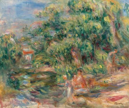 Pierre-Auguste Renoir, ‘Lavandières au bord du Loup’, 1917