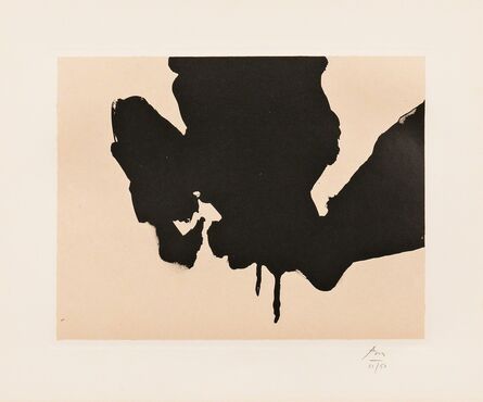 Robert Motherwell, ‘Untitled, plate 23 from the Octavio Paz Suite’, 1988