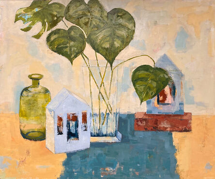 Jacqueline Boyd, ‘Still Life with Structures and Square Glass Vase’, 2022