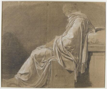 Jacques-Louis David, ‘Étude pour la figure de Platon dans "La Mort de Socrate" (Study for the figure of Plato in "The Death of Socrates")’