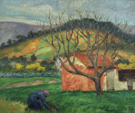 Rupert Bunny, ‘Farmhouses, Le Lavandou’, ca. 1924