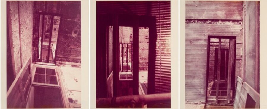 Doors, Through and Through (or Doors, Floors, Doors) (triptych)