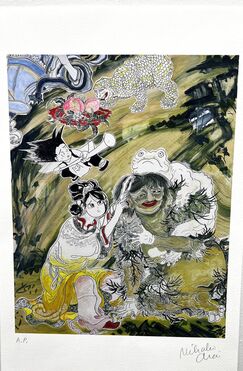 Mikako Arai, ‘ガマガエル仙人とミカミシン - Mikami with a Toad Frog Master’, 2020