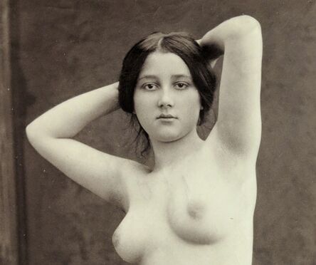 Unknown Photographer, ‘Nude Study with Arms Raised’, c. 1880