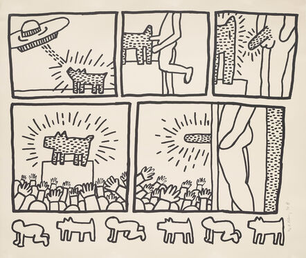 Keith Haring, ‘The Blueprint Drawings: one plate’, 1990