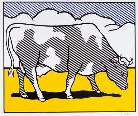 Roy Lichtenstein, ‘Cow Triptych (Cow Going Abstract)’, 1982