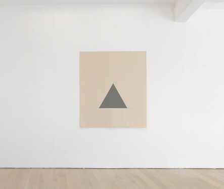 Alan Charlton, ‘Hanging Canvas Isometric Triangle ’, 2017