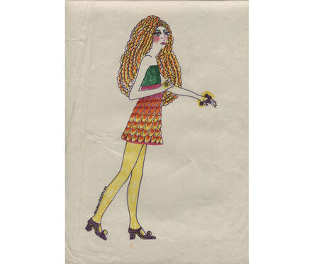 Delia Cancela, ‘Chica con rulos y medias amarillas’, 1967