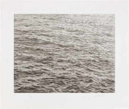Vija Celmins, ‘Ocean with Cross #1 (R. p. 200)’, 2005